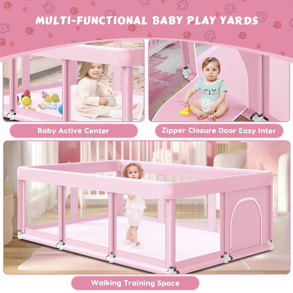 Fshibila playpen suitable for indoors and outdoors with durable materials
