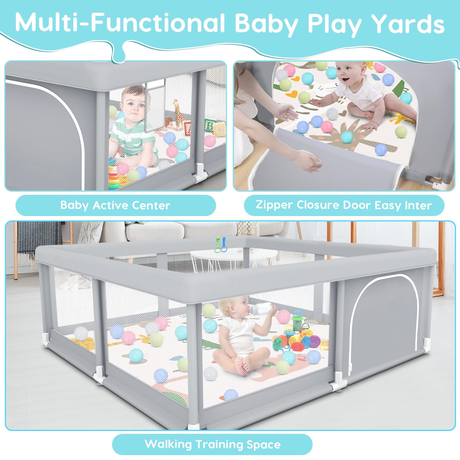 Fshibila playpen suitable for indoor and outdoor use