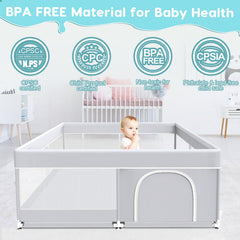 Fshibila playpen base with anti-slip suction cups for stability