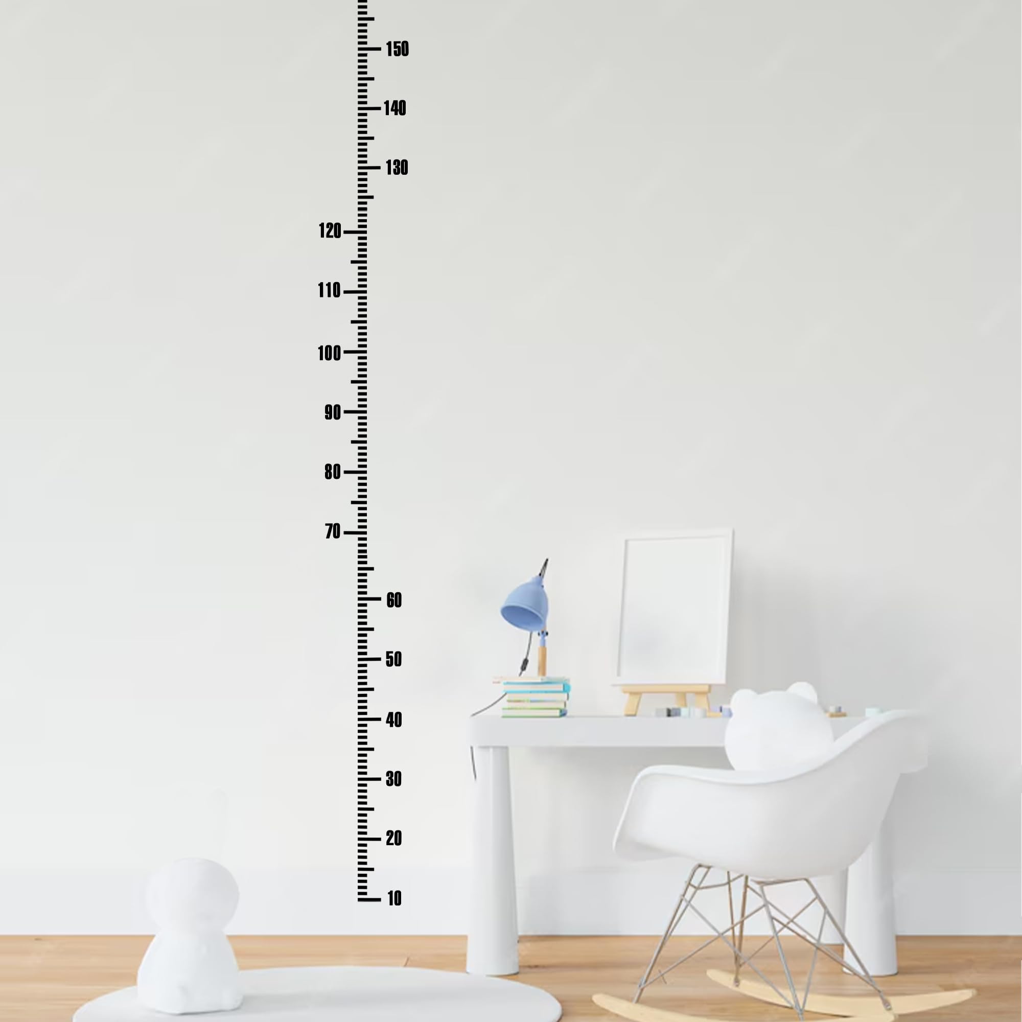 Fssqii baby room growth chart decal on door frame capturing milestones