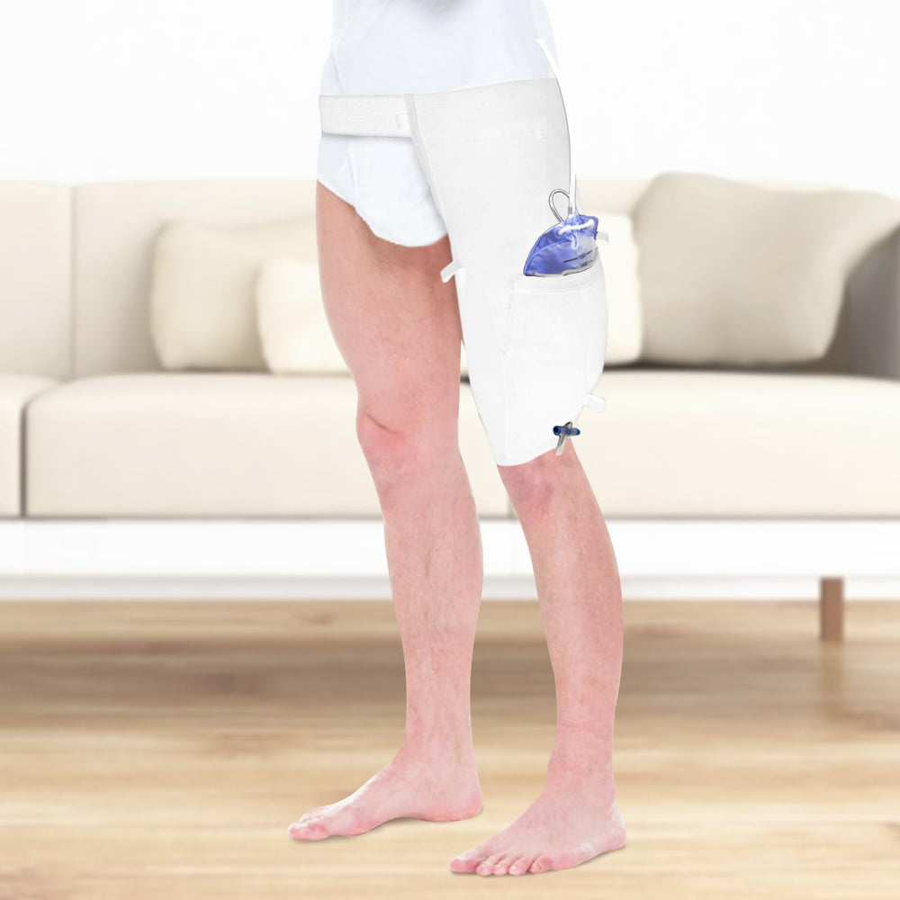 FSUHHIAD leg bag holder is washable and reusable for ongoing use.