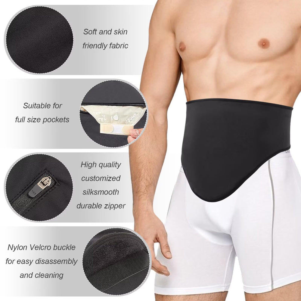 FSUHHIAD ostomy bath cover in shower use keeps bag dry and protected.