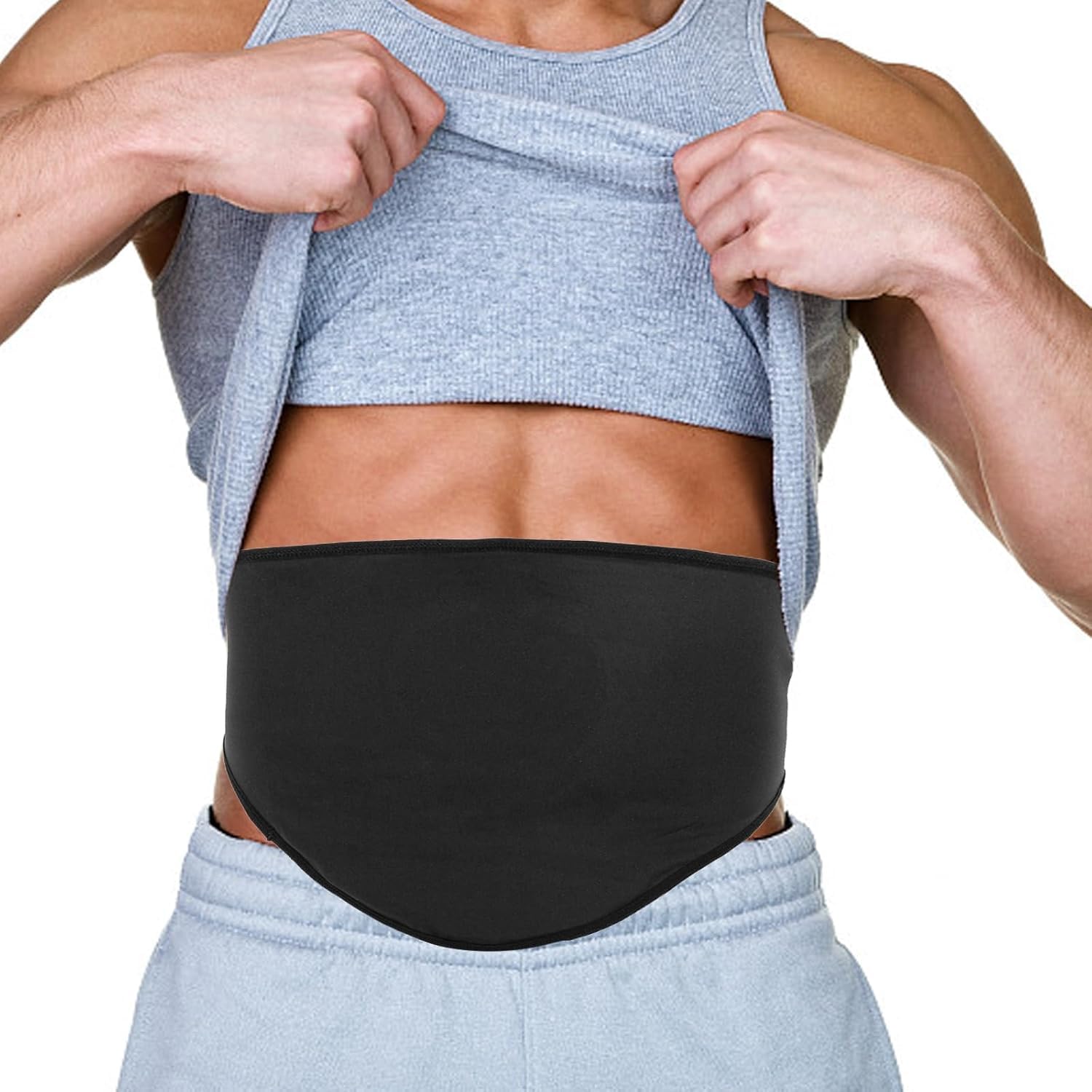 FSUHHIAD ostomy belt full view showing unisex design and secure fit for daily wear