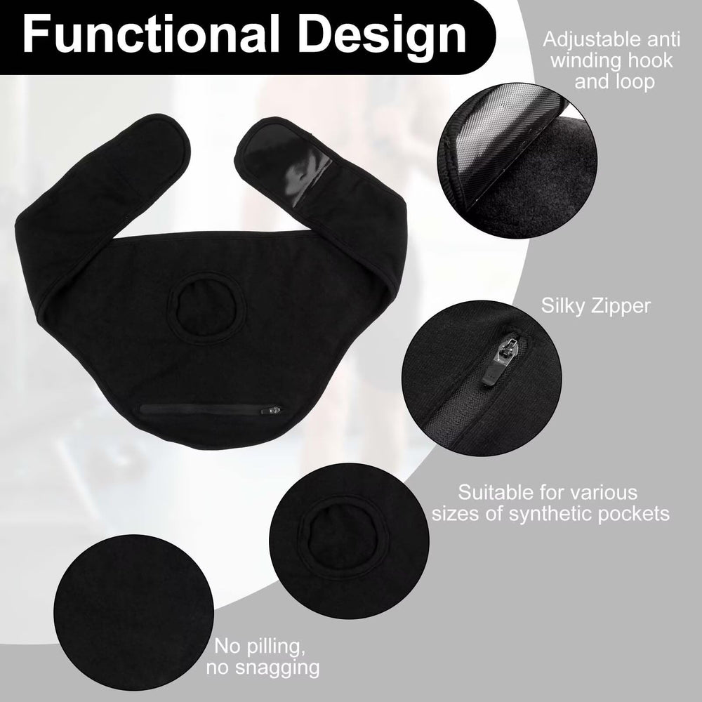 FSUHHIAD Ostomy Belt features a hidden zipper for discreet bag emptying.