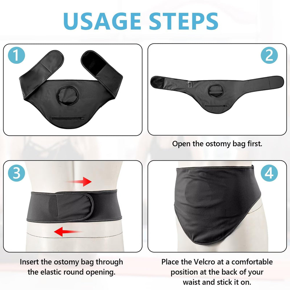 FSUHHIAD ostomy wrap pocket design facilitates easy bag insertion and concealment.