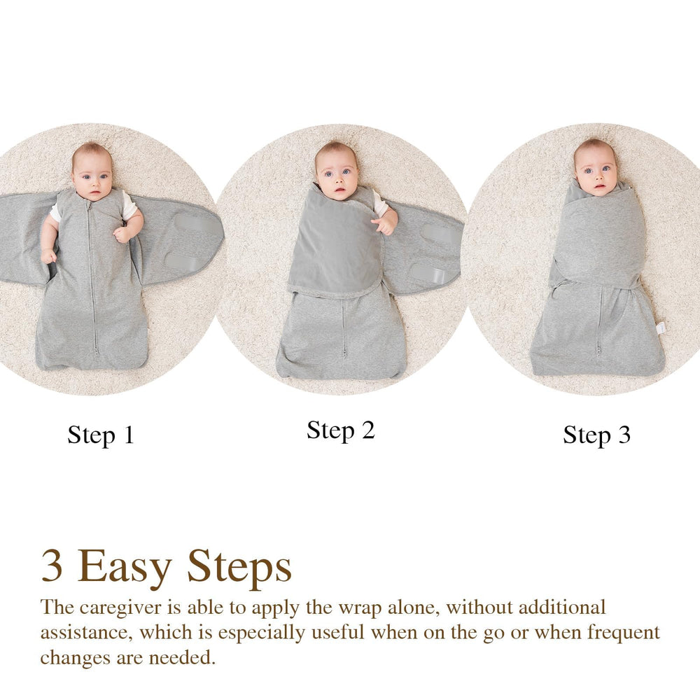 Ftikvo Hedgehog swaddle in use during calming bedtime routine