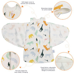 Ftikvo swaddle blanket arm openings provide a safe, snug fit.
