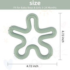 Fu Store silicone teether BPA-free for safe teething relief on gums