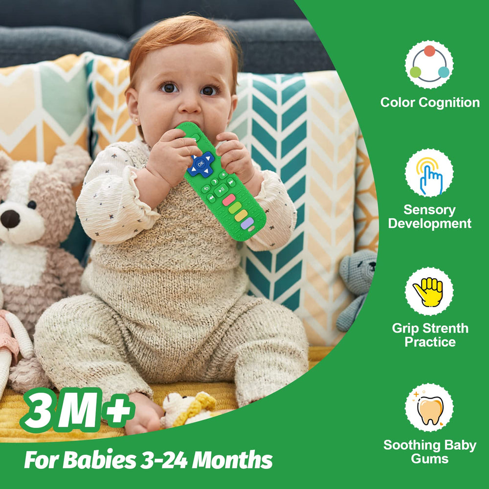 Fu Store dishwasher-safe teether is quick to clean after teething sessions.