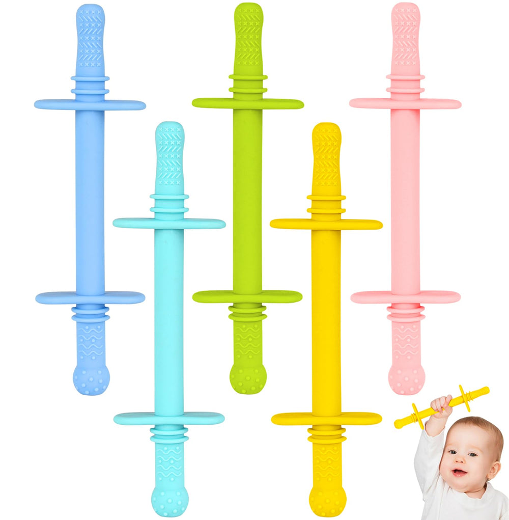 Fu Store Hollow Teether Tube offers soft, easy-to-hold design for tiny gums.