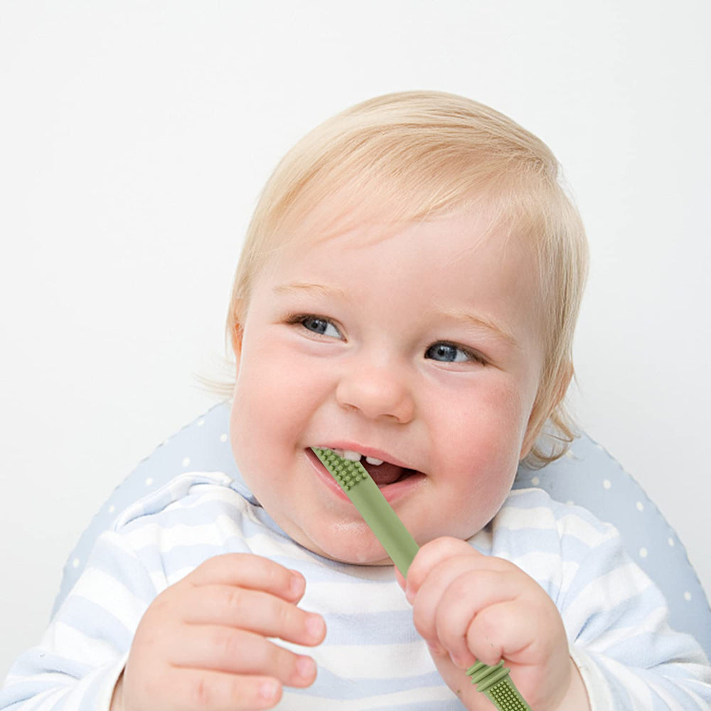Fu Store sensory teether straw orange supports grip and interactive exploration.