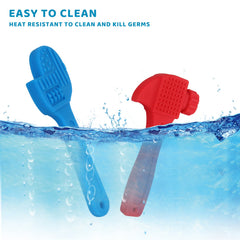 Fu Store silicone teether textures encourage sensory exploration for little hands