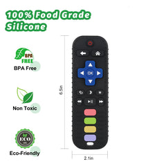 Fu Store silicone teether set for babies supports sensory exploration and hand coordination.
