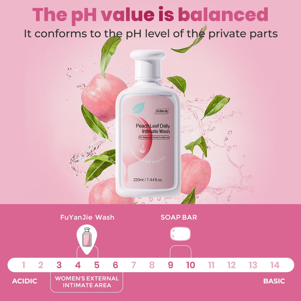 fu yan jie Peach Leaf Wash bathroom setup conveys daily hygiene routine