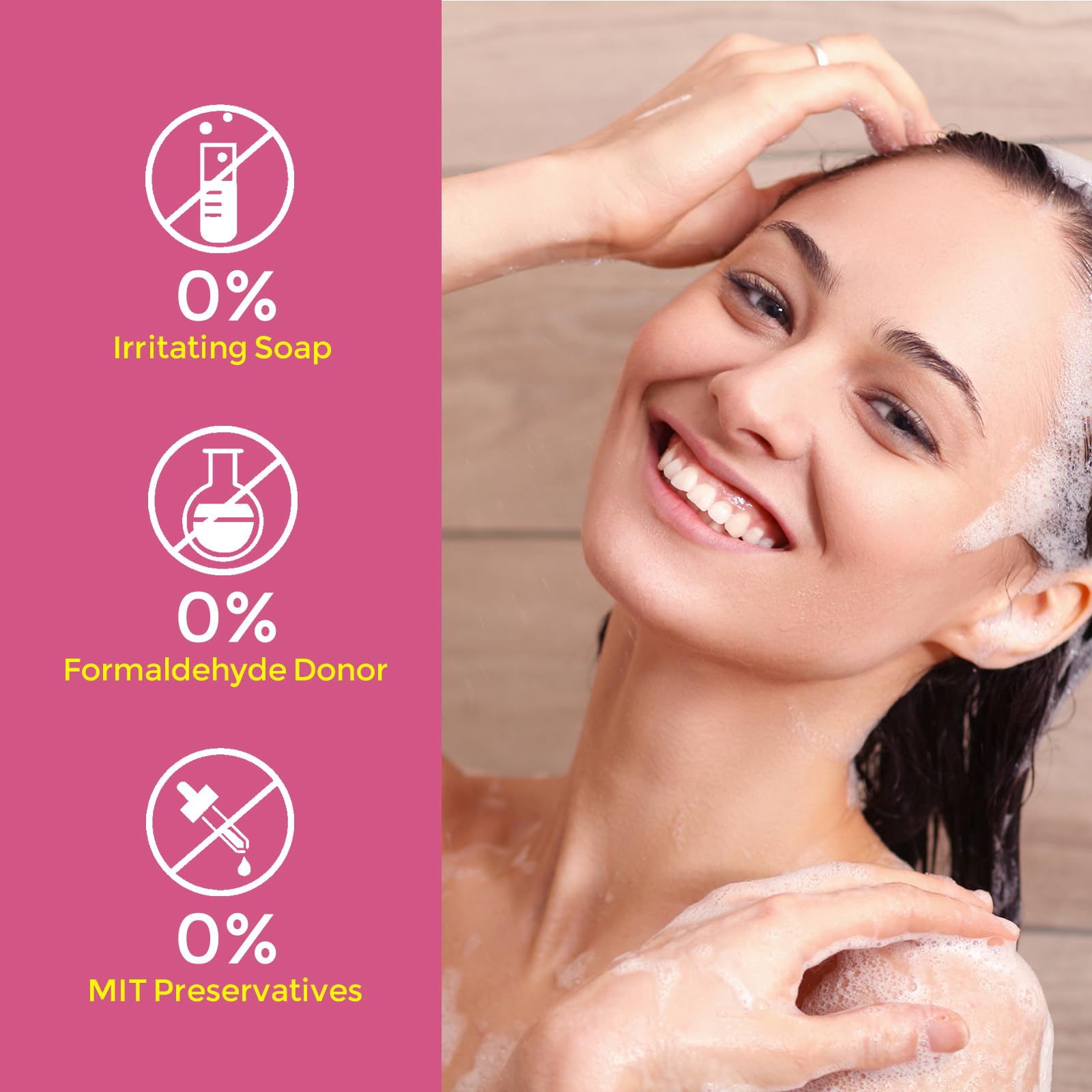 fu yan jie Peach Leaf Wash liquid pour highlighting smooth, non-irritating cleansing