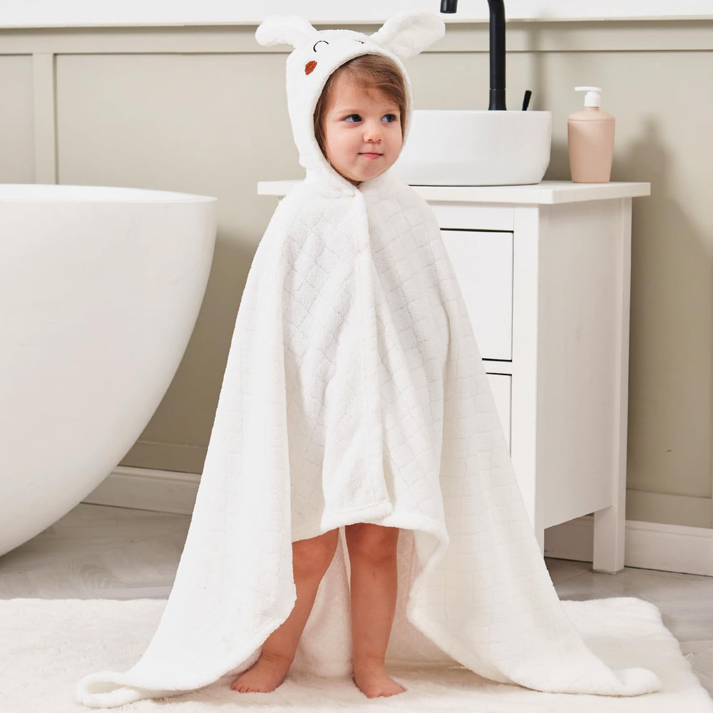 FUBANRAY large 50x32 inch towel for full coverage as kids grow