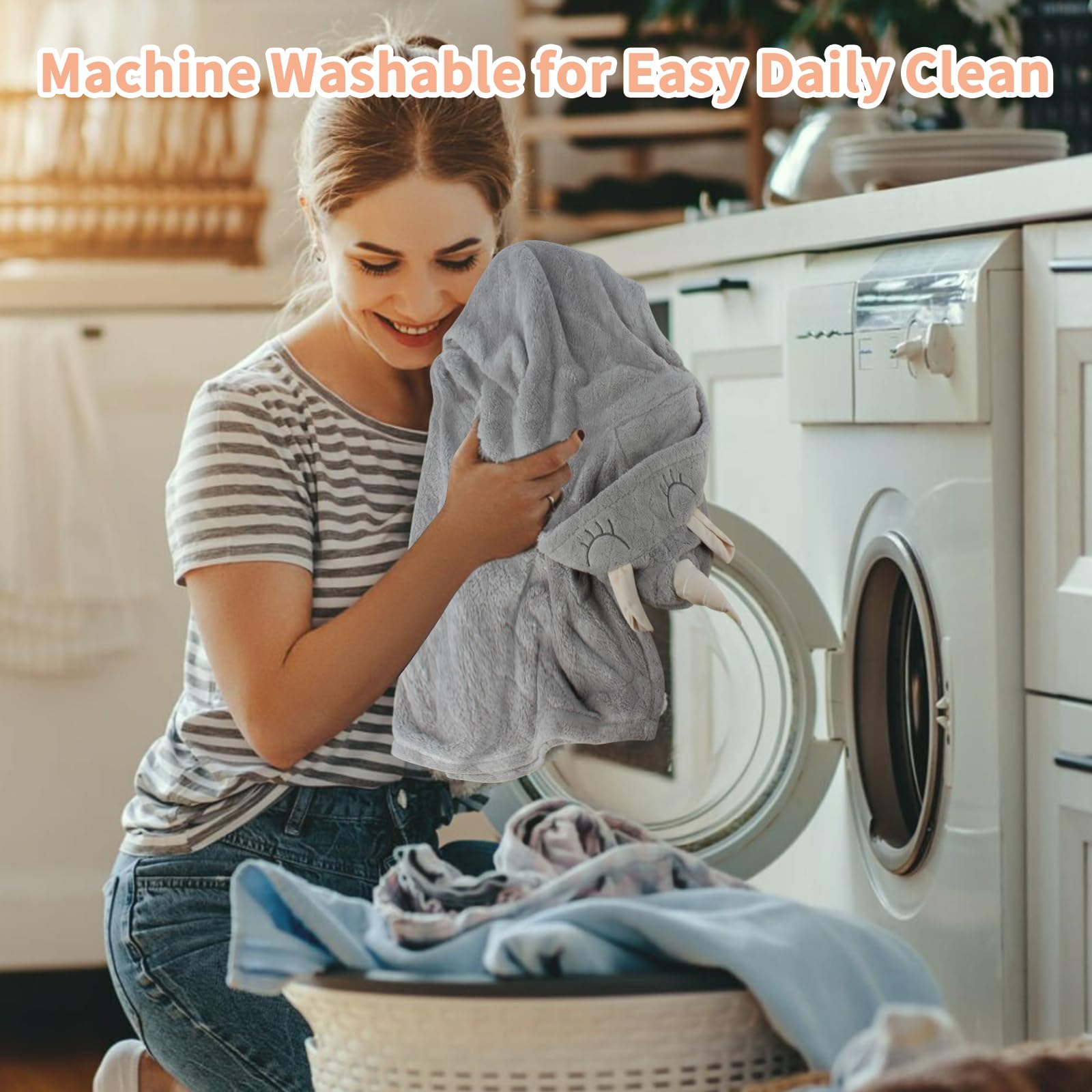 FUBANRAY machine-washable kids towels simplify after-bath cleanup