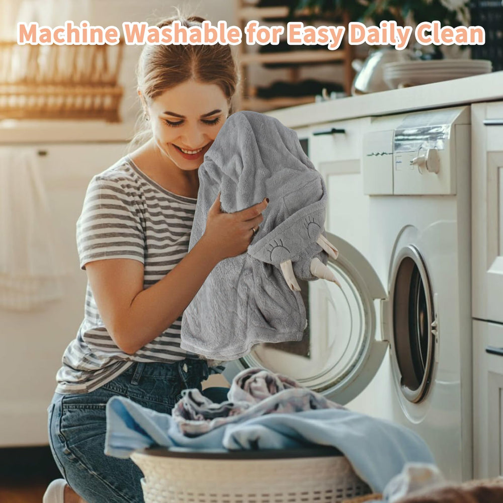 FUBANRAY machine-washable kids towels simplify after-bath cleanup