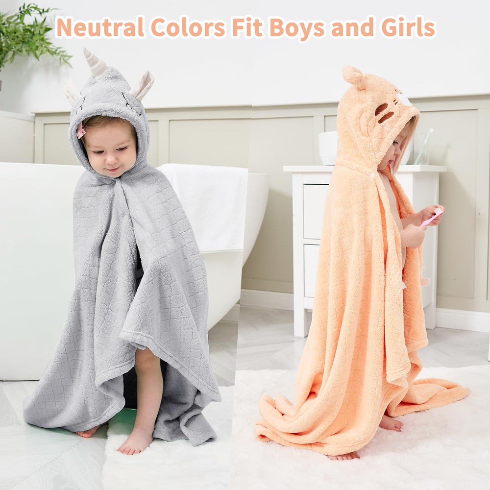 FUBANRAY neutral color toddler towels suit boys and girls alike