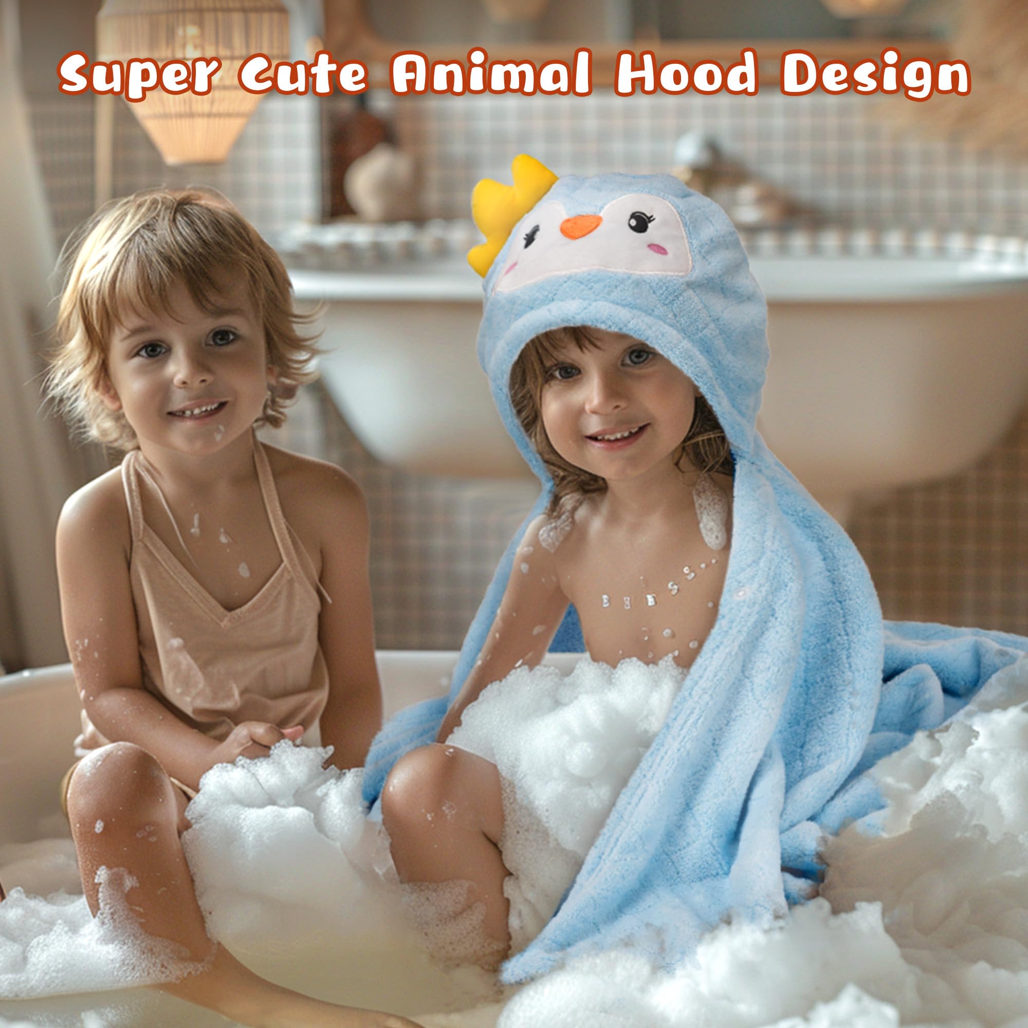 FUBANRAY two pack baby towels for easy daily rotation