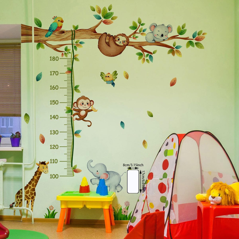 FUFUQUARE large tree-branch mural with colorful leaves; ideal for walls, mirrors, and furniture