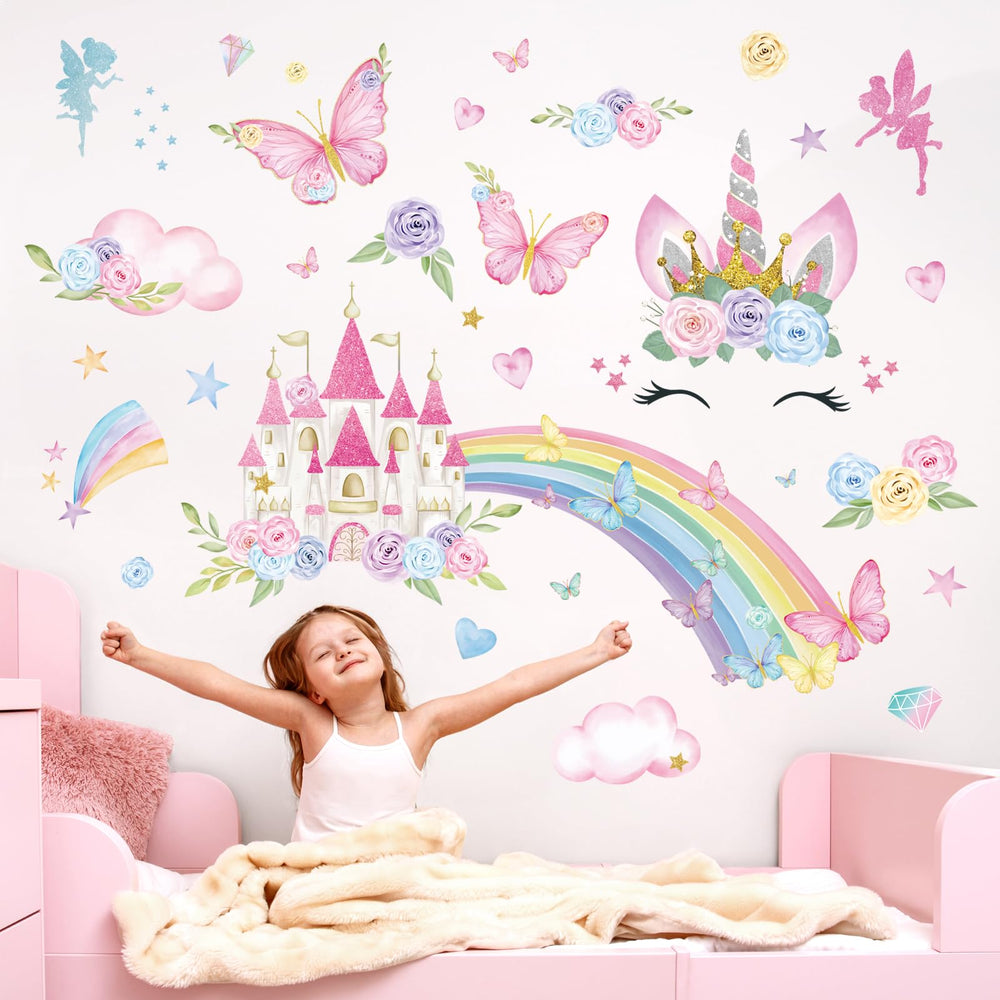 FUFUQUARE pink butterflies, add whimsy to a playroom.