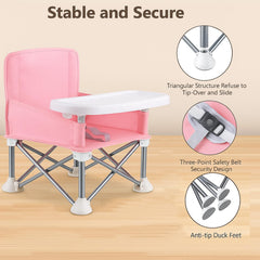 FUFVUTI portable baby chair used outdoors during camping adventures