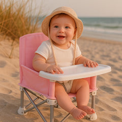 FUFVUTI portable baby chair with removable tray for easy feeding