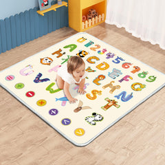 FUGWU baby play mat with 1-inch foam cushion for comfy tummy time and safe play
