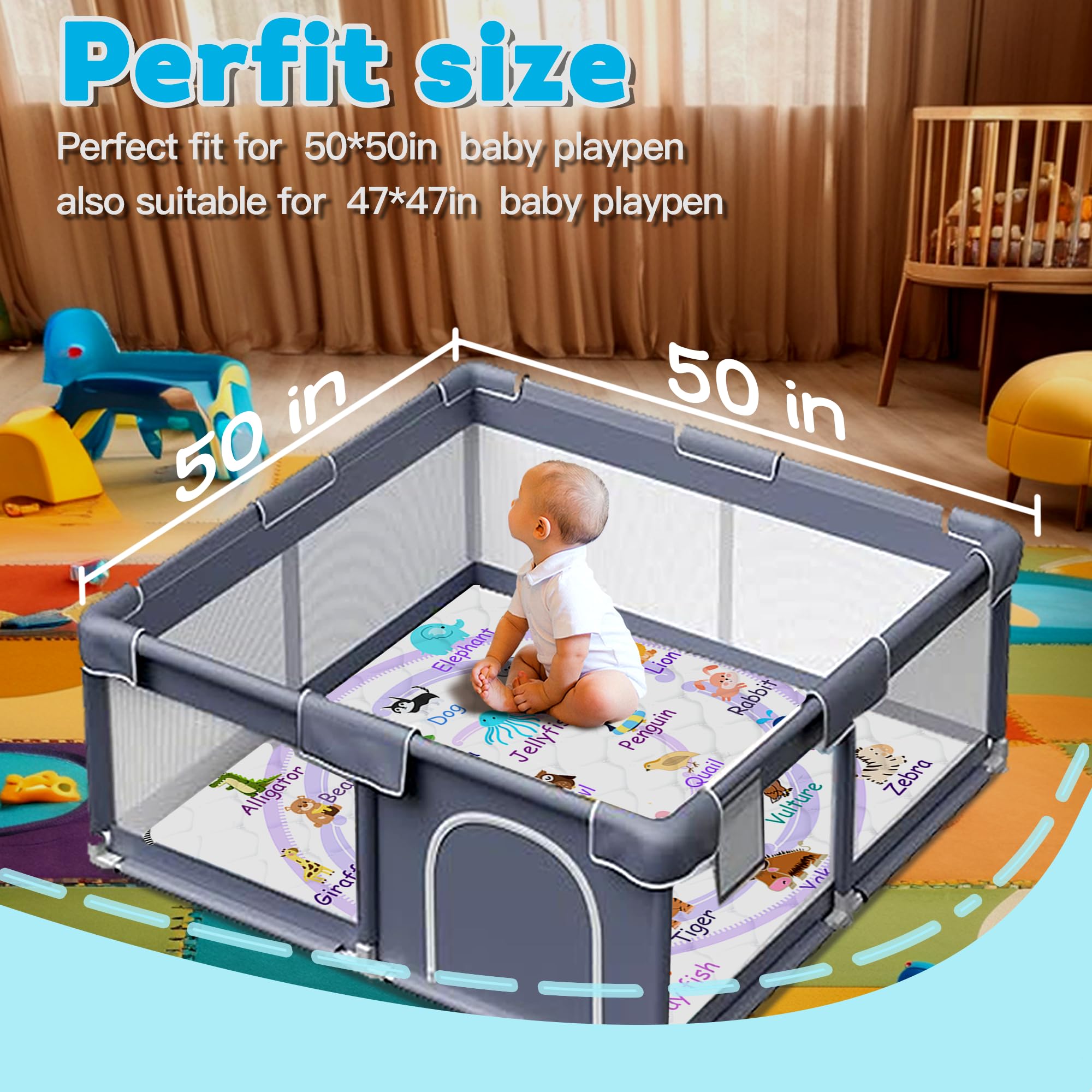 FUGWU mat is machine washable for easy cleanup after messy play