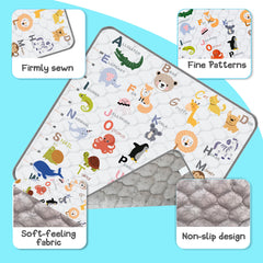 FUGWU mat features non-slip bottom for safer crawling sessions.