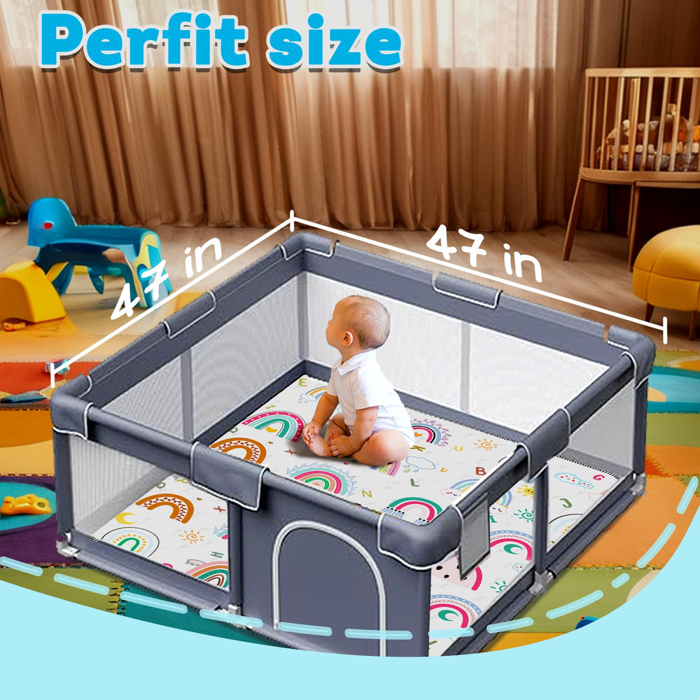FUGWU non-slip bottom keeps babies safe during playtime.