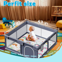 FUGWU non-slip bottom keeps babies safe during playtime.