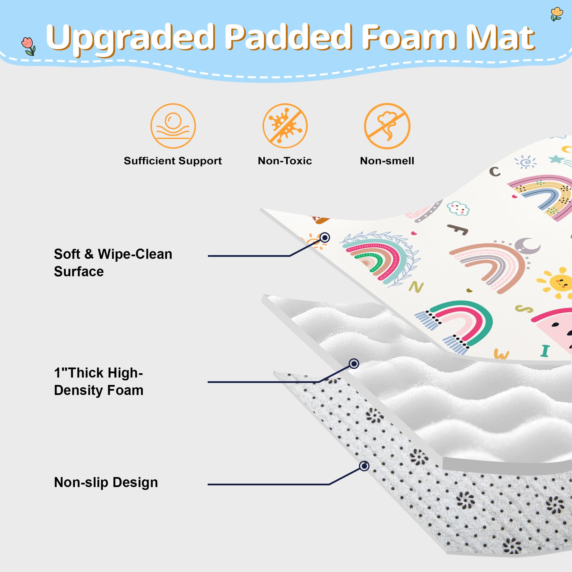 Versatile FUGWU play mat setup in a tent and living room