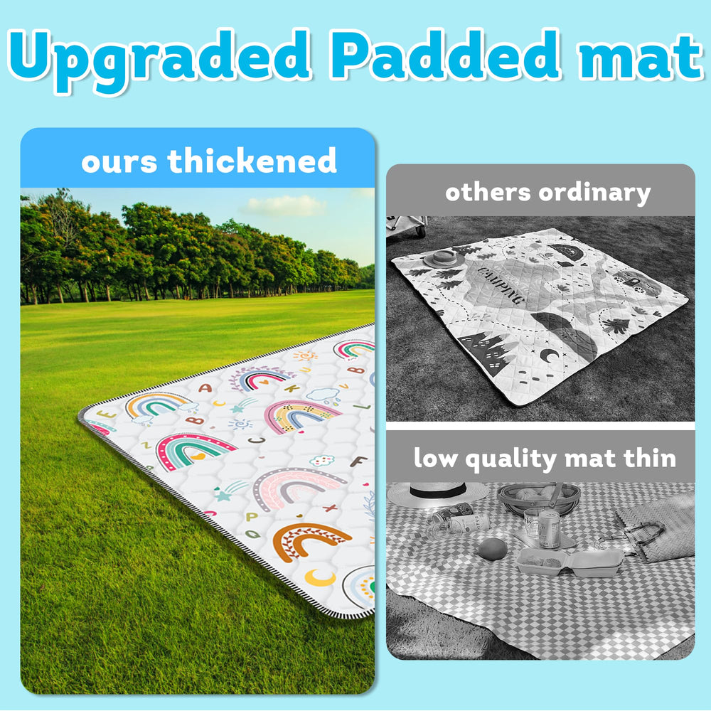 FUGWU safe soft padded surface offers comfortable crawl time for infants
