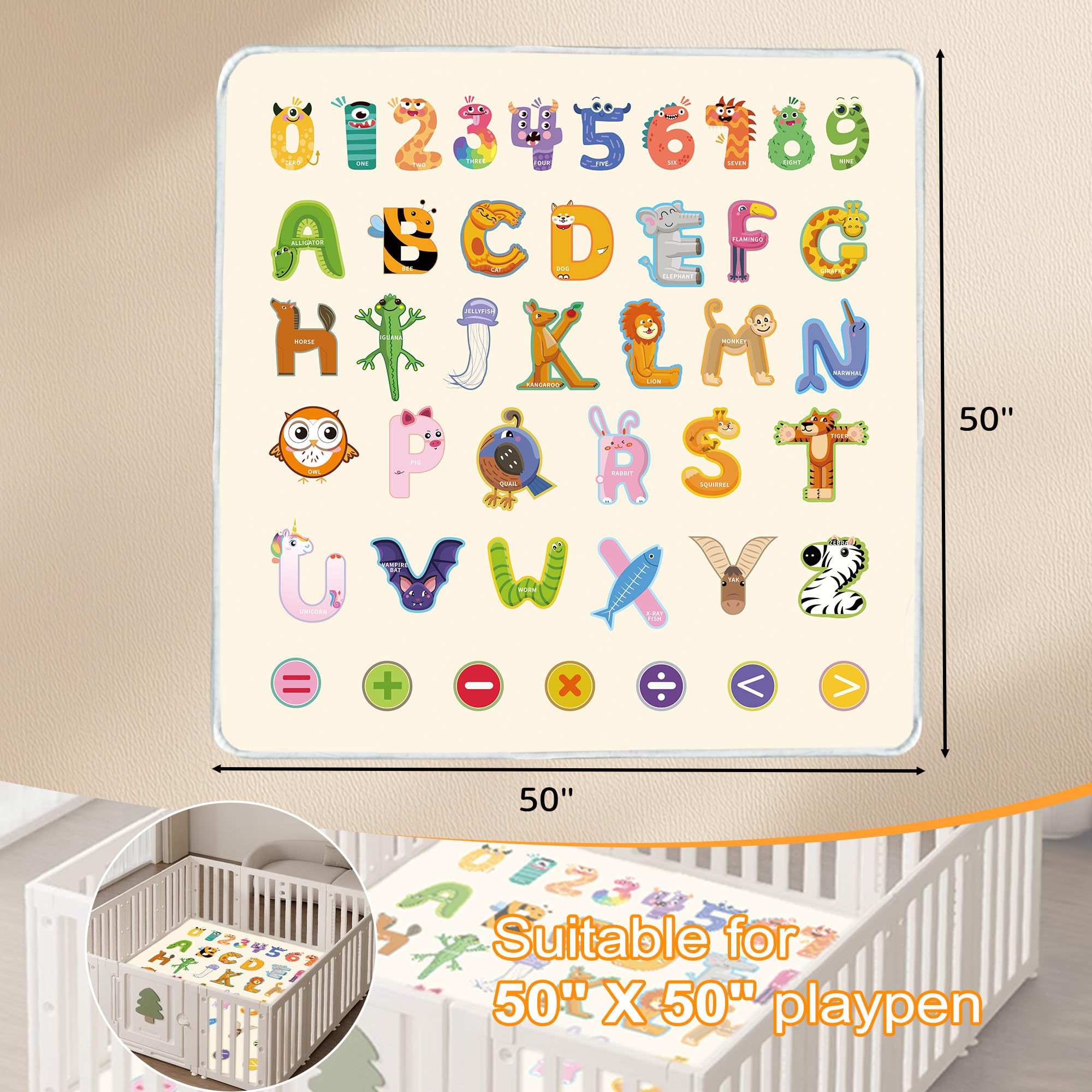Exclusive patterns provide visual stimulation and learning moments for babies