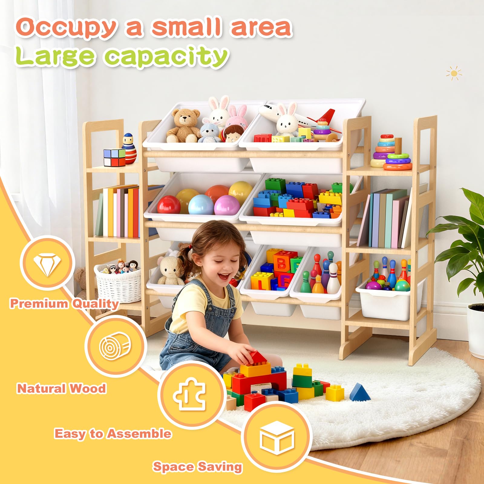 Fuilee compact design fits nurseries and small spaces without crowding