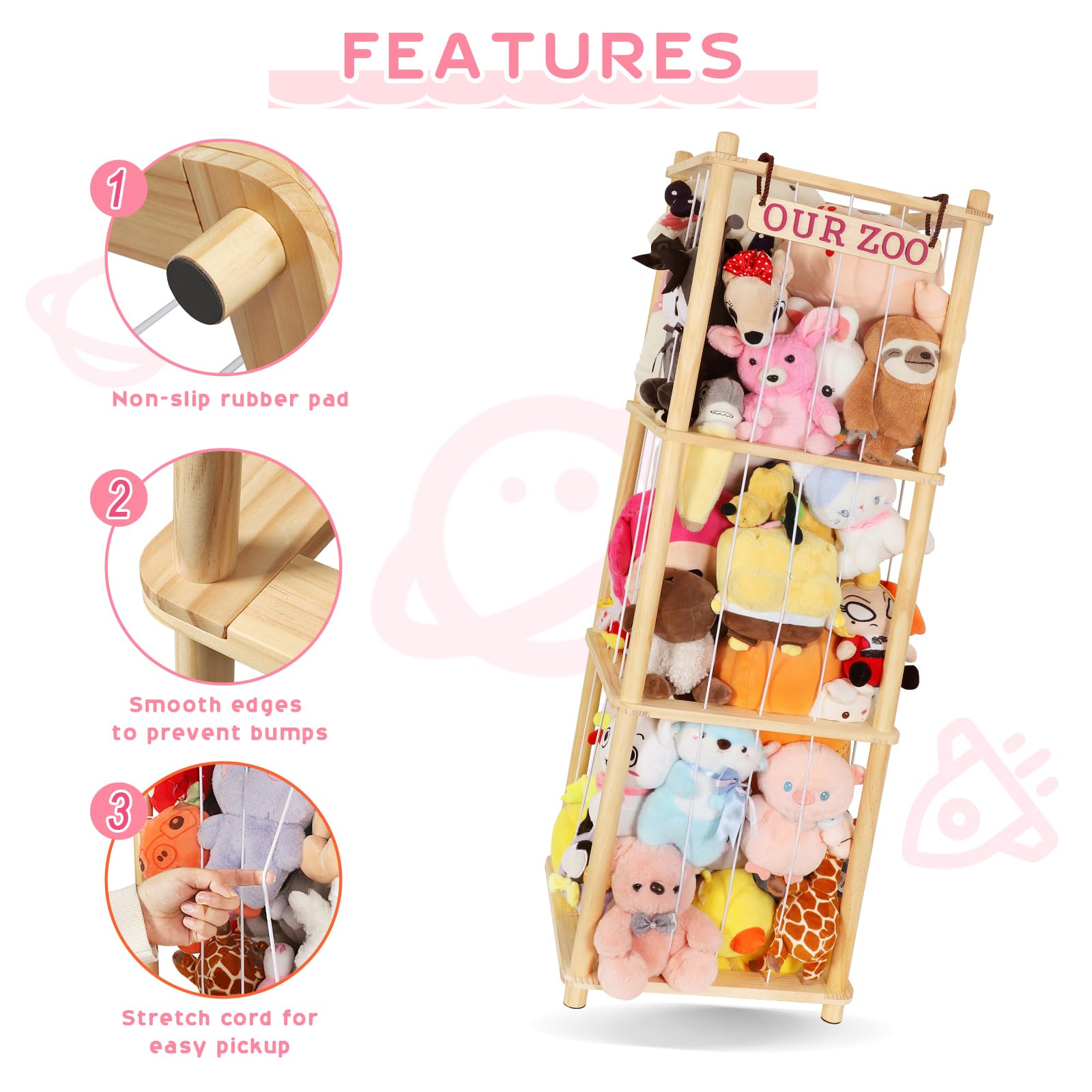 Fuilee playroom corner storage fits nurseries and classrooms
