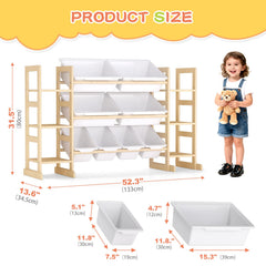 Fuilee side Montessori bookshelves keep books within reach for kids