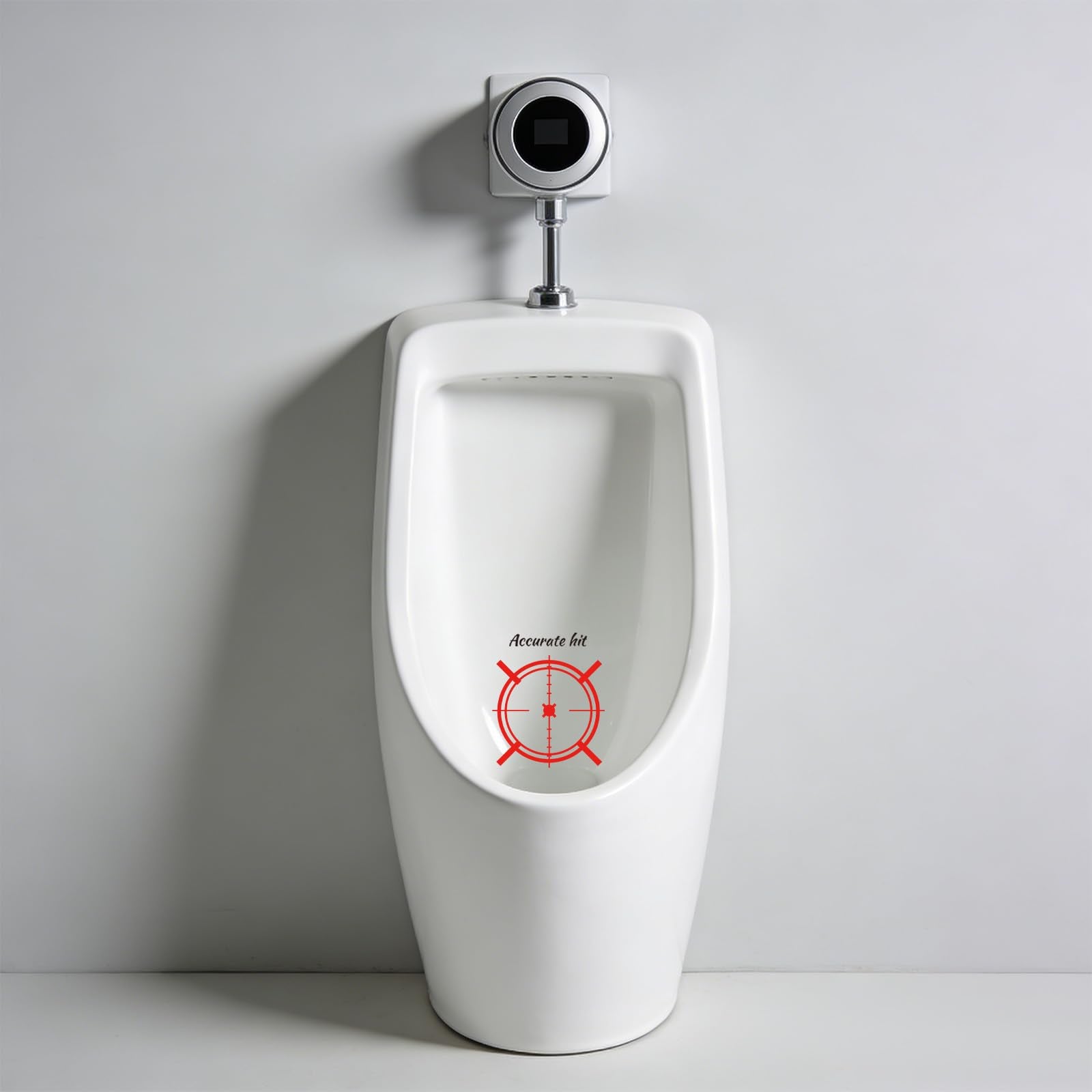 Fukaisu red white toilet target stickers suit home and daycare.