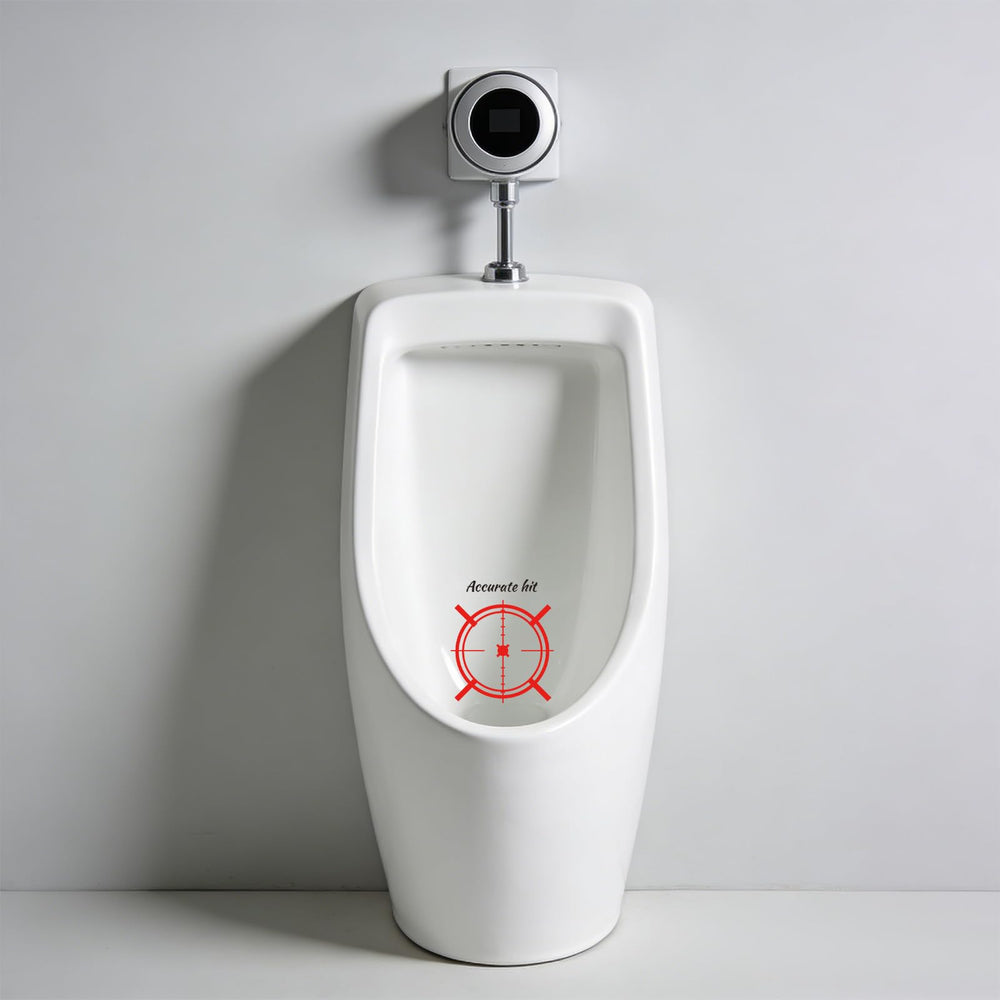 Fukaisu red white toilet target stickers suit home and daycare.