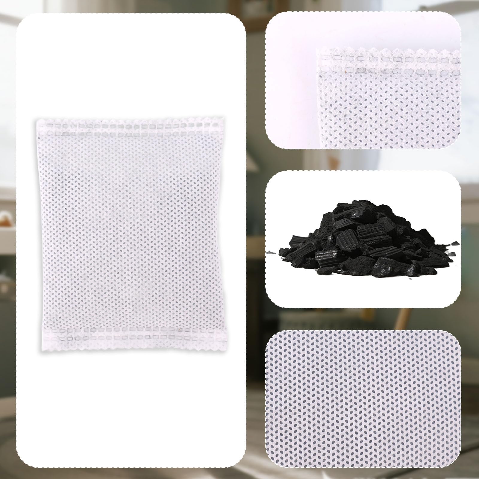 Fukaisu 8x8 cm deodorizer designed for compact, easy replacement in pails.