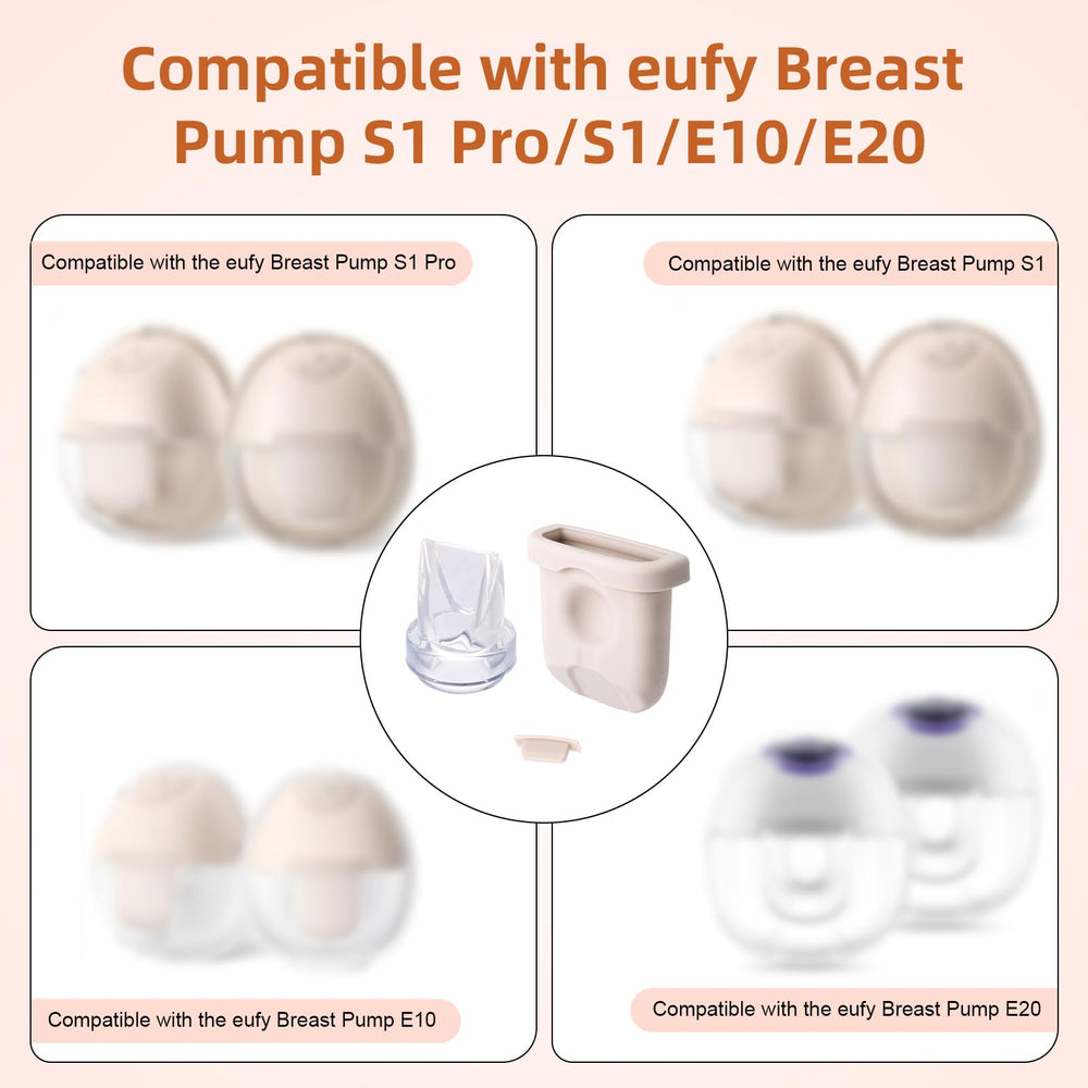Fukaisu Eufy duckbill valves promote smooth milk flow during pumping.