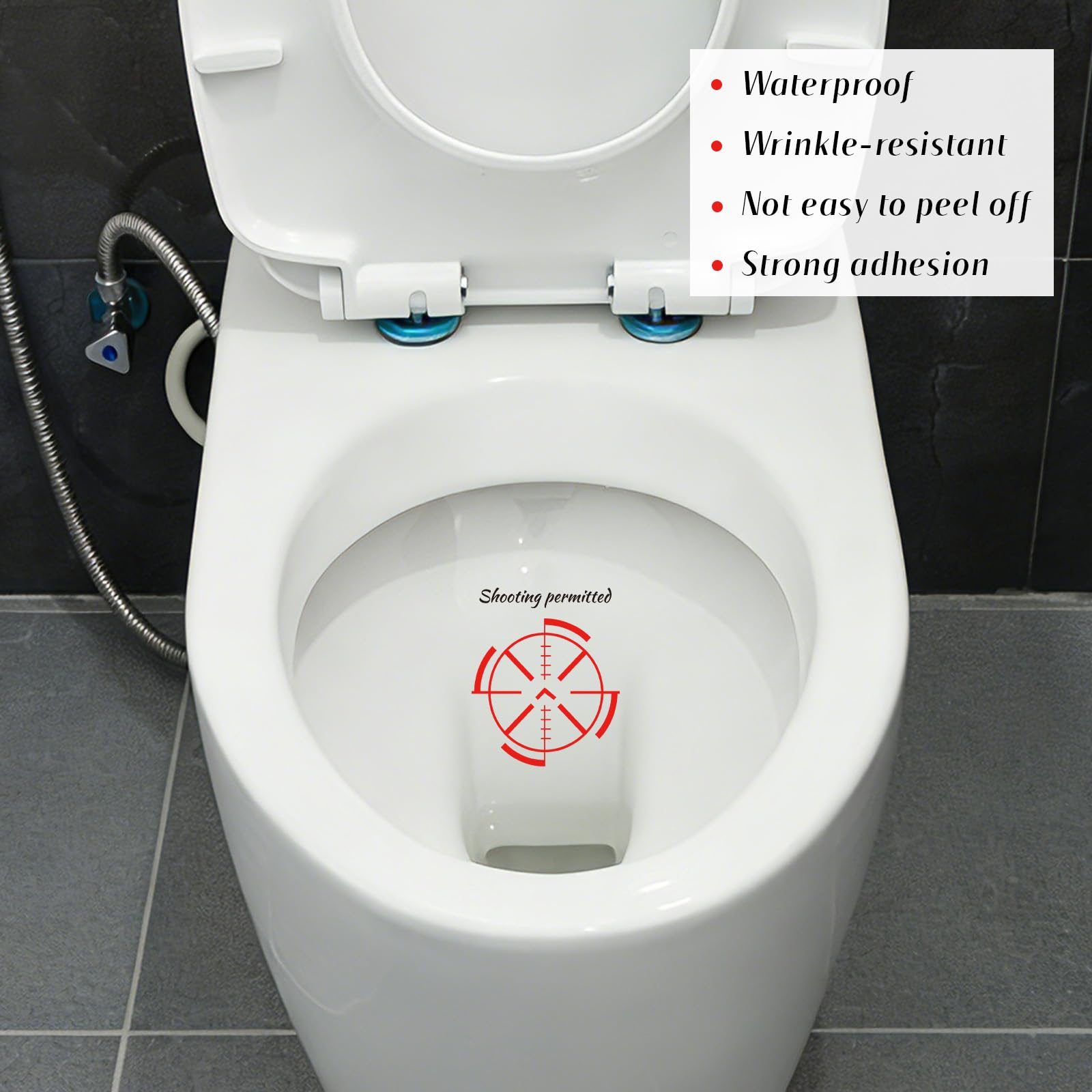 Fukaisu urinal sticker designed for public restrooms and high-traffic areas.