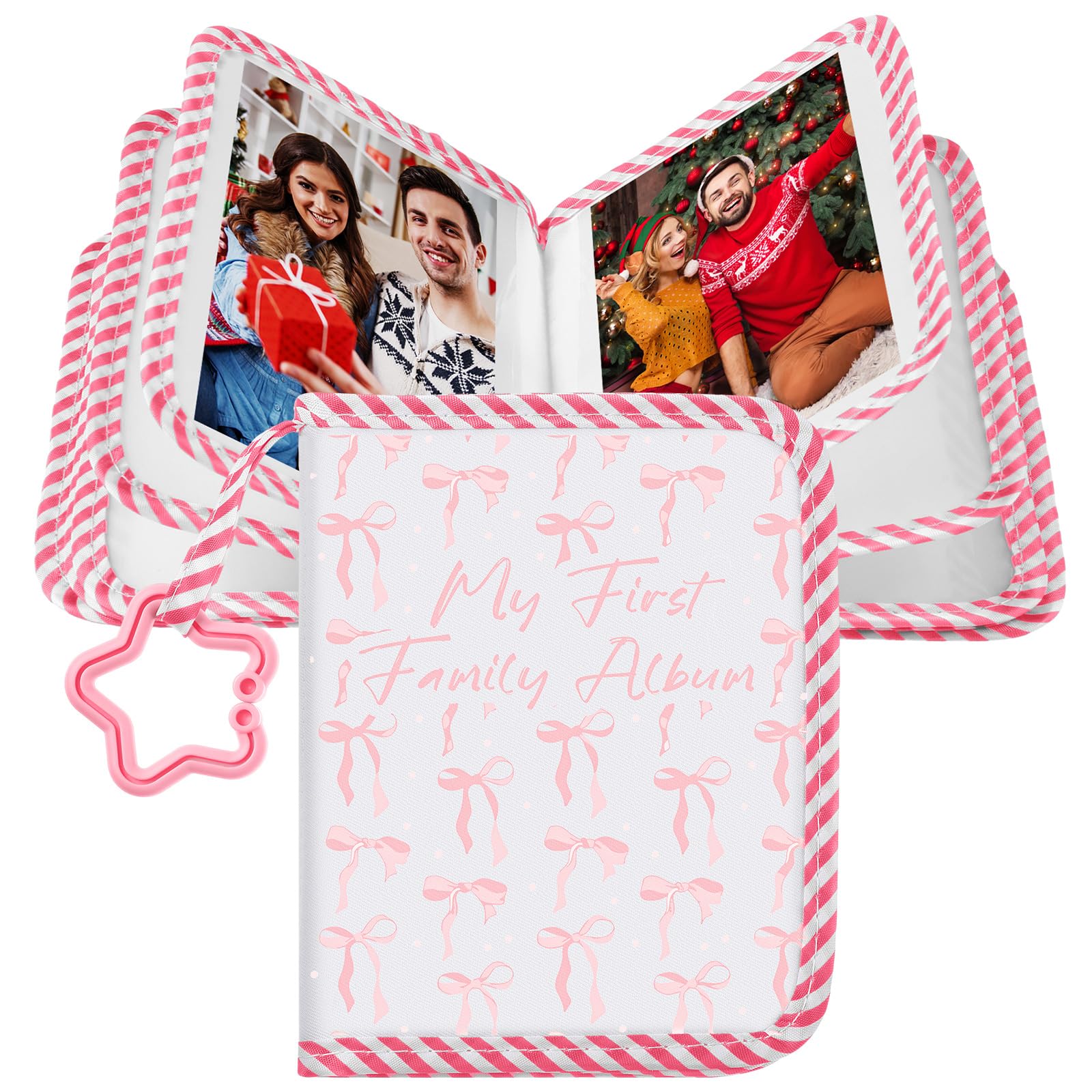 Fullhawl My First Family Album cover featuring pink bow for joyful memories