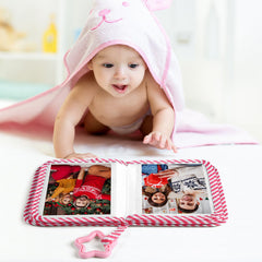 Fullhawl My First Family Album soft cloth exterior for safe handling and durability