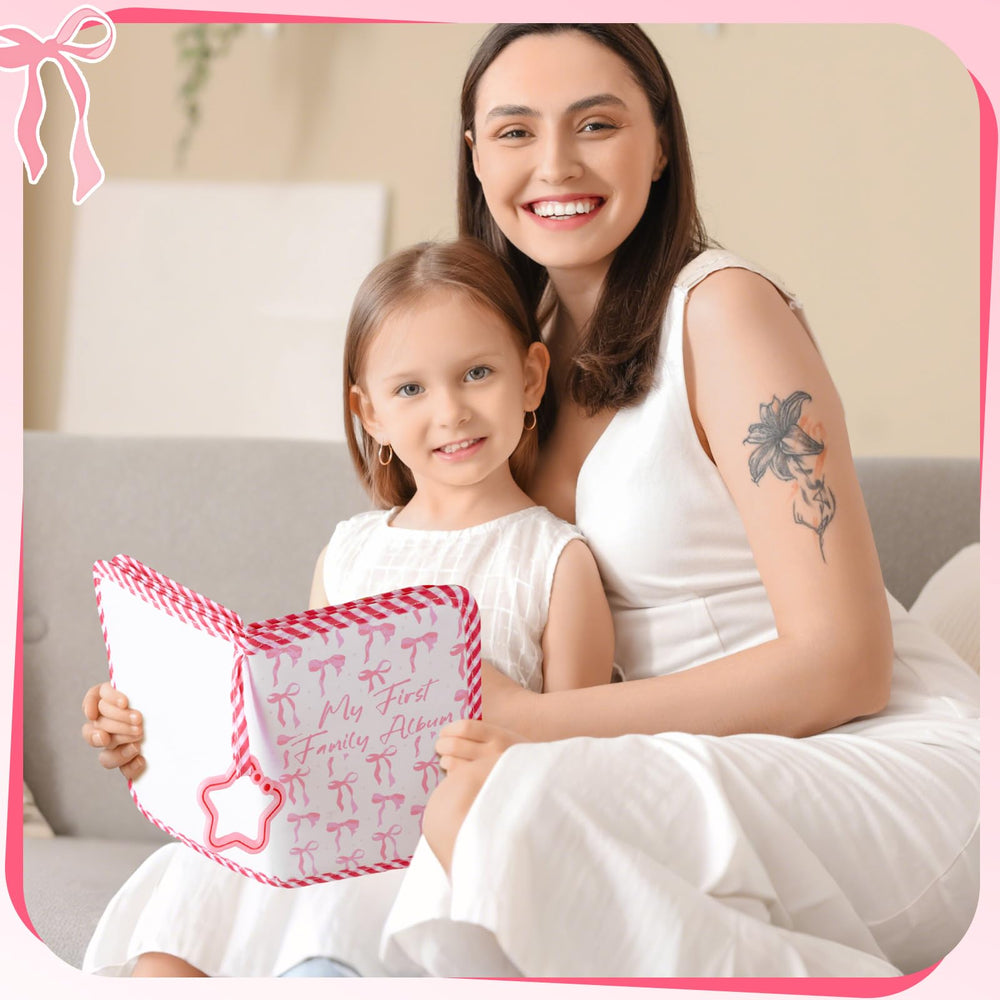 Fullhawl My First Family Album teether ring for easy attachment to cribs, strollers, or activity gyms