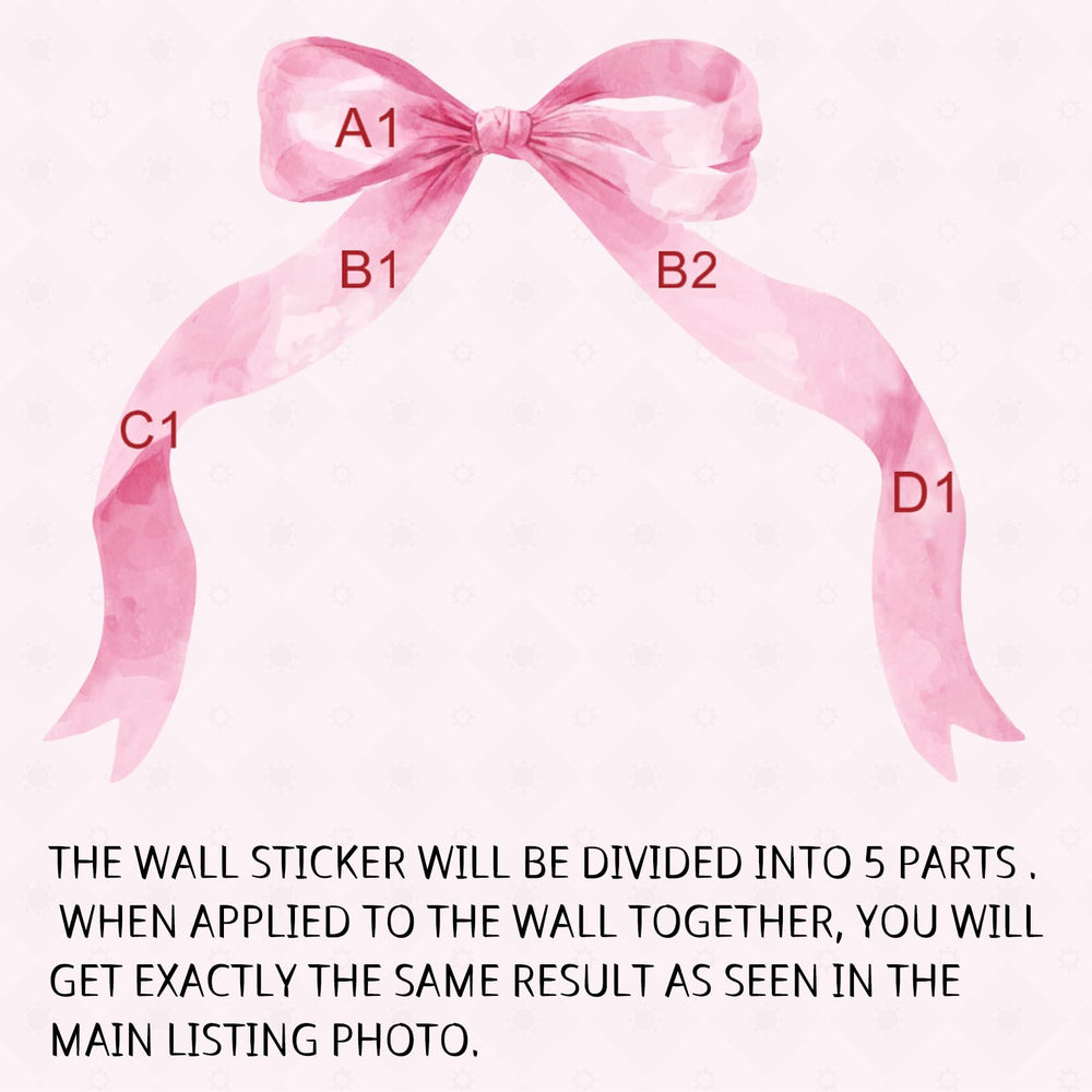 Fullhawl pink bow wall decor enhances nursery ambiance.