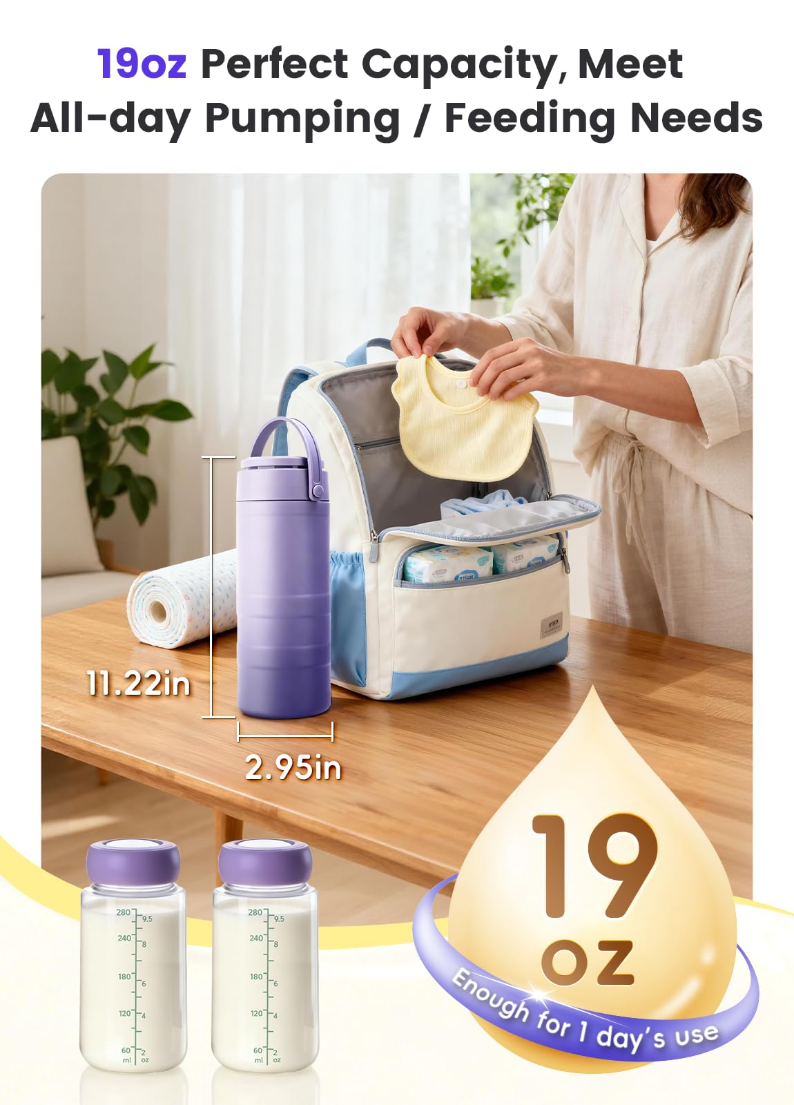 Fulljion dishwasher-safe bottles simplify quick, hygienic cleanup after feeds.