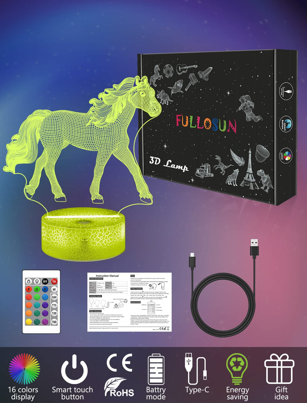 FULLOSUN dimmable night light helps create gentle ambiance during night-time routines.